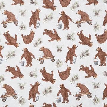 Bear Necessities - Bear Toss Cream Multi Yardage