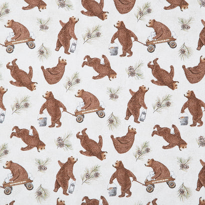 Bear Necessities - Bear Toss Cream Multi Yardage