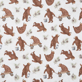 Bear Necessities - Bear Toss Cream Multi Yardage
