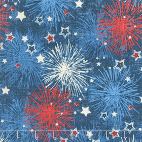 American Heartland - Fireworks Navy Multi Yardage