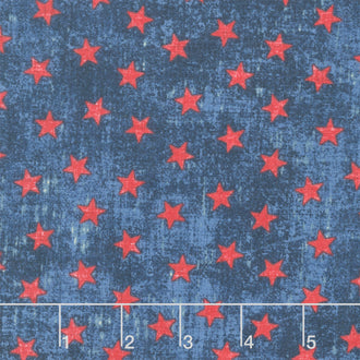 American Heartland - Stars Navy Red Yardage