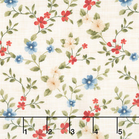 Farmhouse Sampler - Floral Trail Cream Multi Yardage