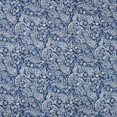 Farmhouse Sampler - Paisley Navy Yardage