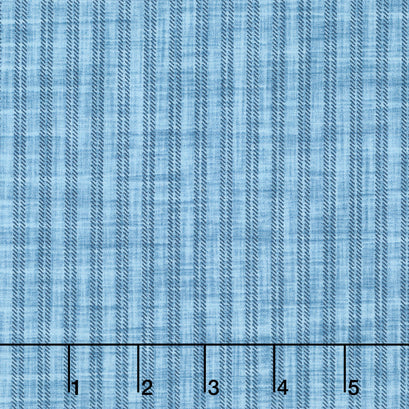Farmhouse Sampler - Ticking Stripe Blue Yardage