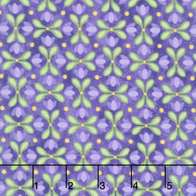 Tulip Garden - Geo Purple Multi Yardage