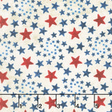 Stonehenge - Stars and Stripes Pinwheel Stars Beige Multi Yardage