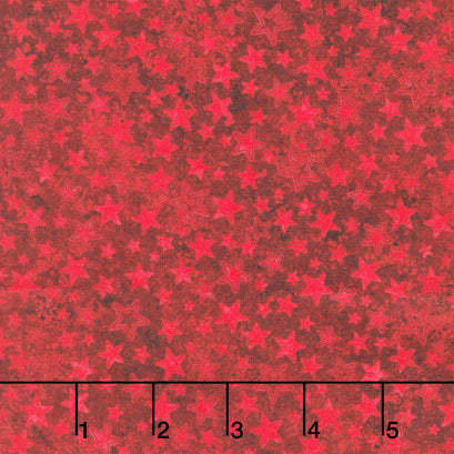 Stonehenge - Stars and Stripes Tonal Stars Red Yardage