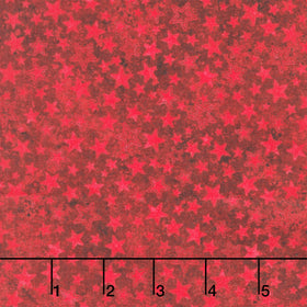 Stonehenge - Stars and Stripes Tonal Stars Red Yardage