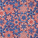 Stonehenge - Stars and Stripes Pinwheels Navy Multi Yardage