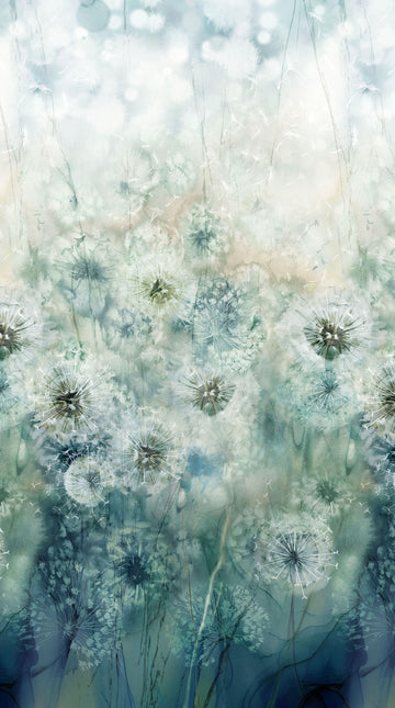 Whisper - Dandelion Teal Multi Yardage