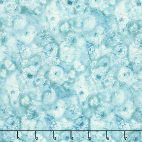 Whisper - Seed Pod Mini Medium Teal Multi Yardage