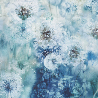 Whisper - Dandelion Teal Multi 108" Wide Backing
