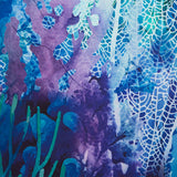 Coral Reef - Coral Ombre Turquoise Yardage