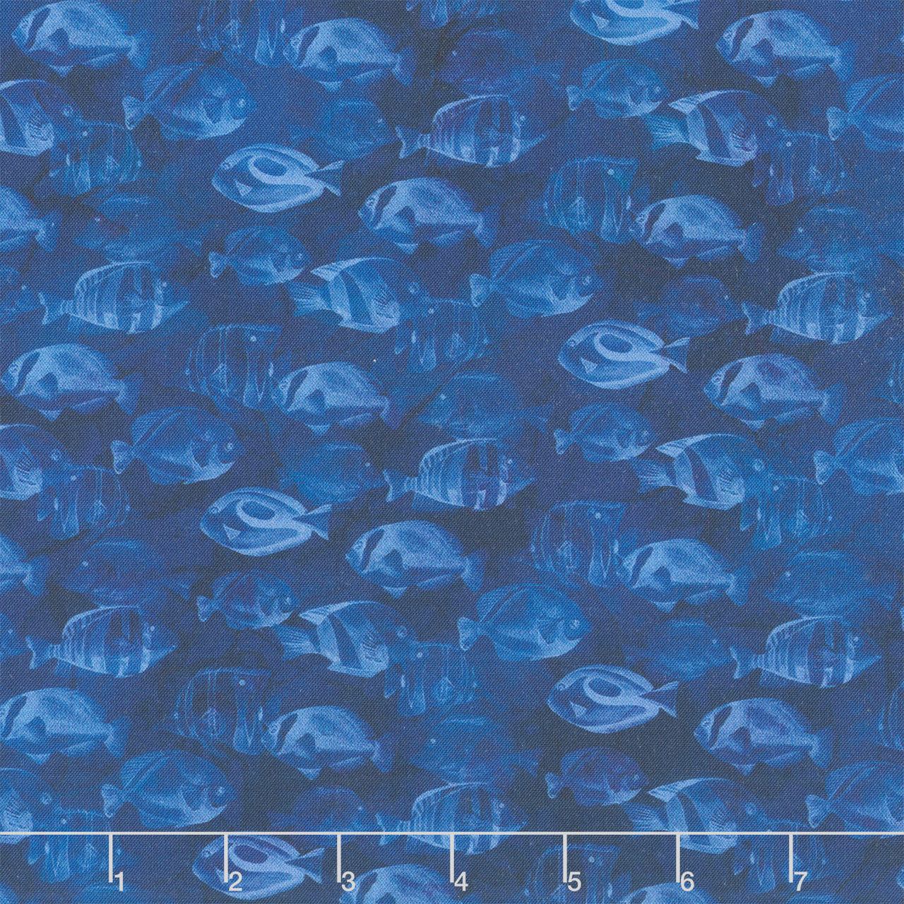 Coral Reef - Fish Blender Navy Yardage