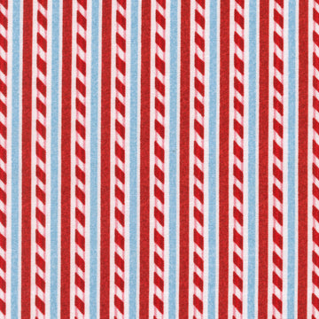 Holly Jolly - Candycane Stripe White Multi Yardage