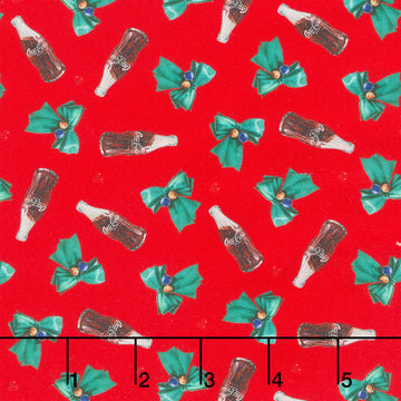 Coca-Cola - Tossed Bottle Red Yardage