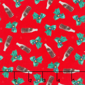 Coca-Cola - Tossed Bottle Red Yardage