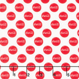 Coca-Cola - Dot White/Red Yardage