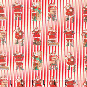Coca-Cola - Santa Stripe Red Yardage