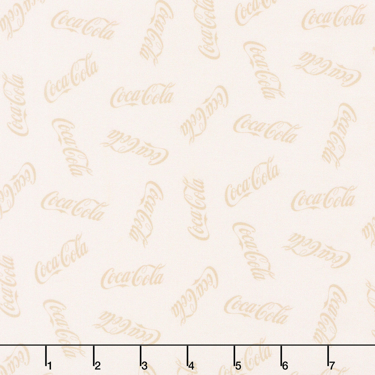 Coca-Cola - Logo Toss Taupe Yardage