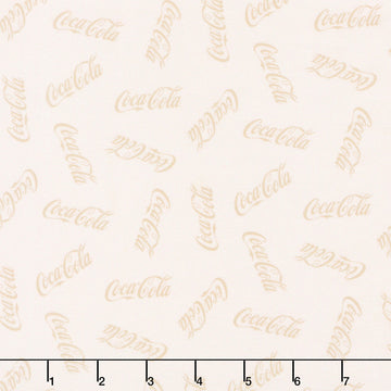 Coca-Cola - Logo Toss Taupe Yardage