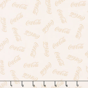 Coca-Cola - Logo Toss Taupe Yardage