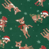 Rudolph the Red-Nosed Reindeer - Rudolph Toss Dark Green Yardage