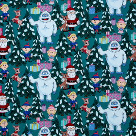 Rudolph the Red-Nosed Reindeer - Scene Light Spruce Yardage