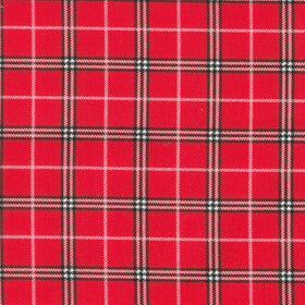 Rudolph the Red-Nosed Reindeer - Plaid Red Yardage