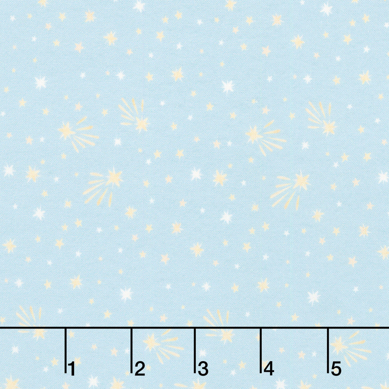 The Nativity - Stars Blue Multi Yardage