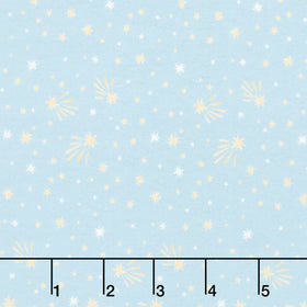 The Nativity - Stars Blue Multi Yardage