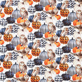 Night Owl - Owl & Pumpkin Cream Multi Yardage