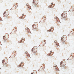 Night Owl - Owls Cream Multi Yardage