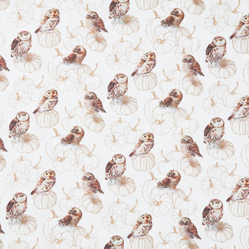Night Owl - Owls Cream Multi Yardage