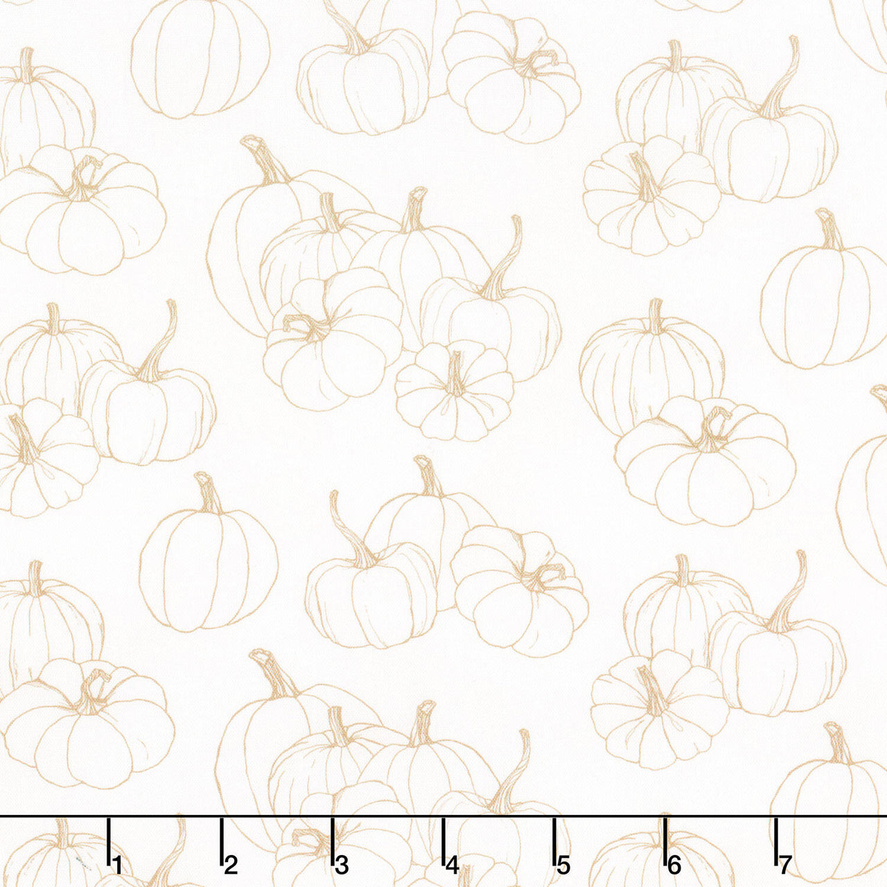 Night Owl - Pumpkin Blender Cream Yardage