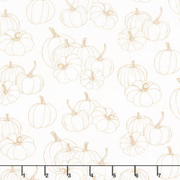 Night Owl - Pumpkin Blender Cream Yardage