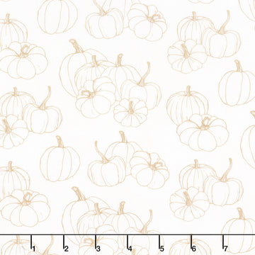 Night Owl - Pumpkin Blender Cream Yardage