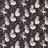 Night Owl - Owls Black Multi Yardage
