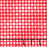 Barnyard Christmas - Gingham Red Yardage