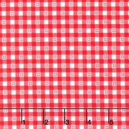 Barnyard Christmas - Gingham Red Yardage