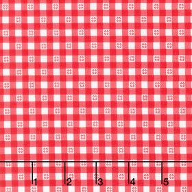 Barnyard Christmas - Gingham Red Yardage