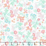 Quilting in Bloom - Floral Trail White Multi Yardage