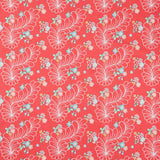 Quilting in Bloom - Feather Floral Red Multi Yardage