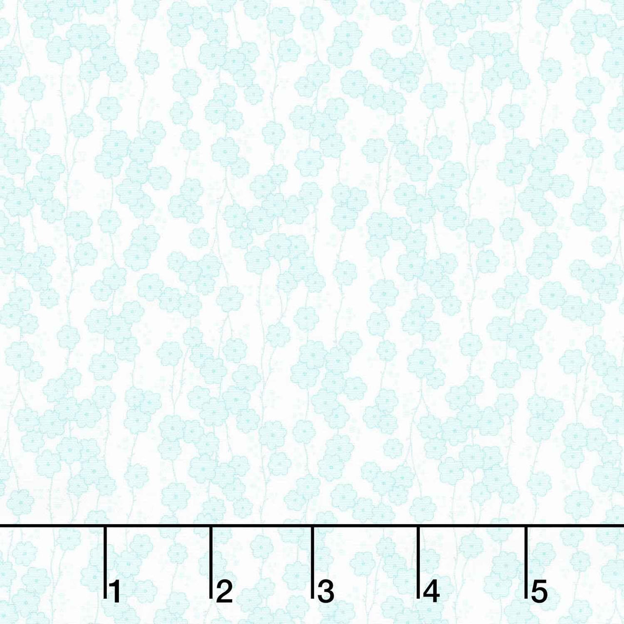 Quilting in Bloom - Daisy Chain Light Turquoise Multi Yardage