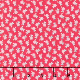 Quilting in Bloom - Floral Spot Red Multi Yardage