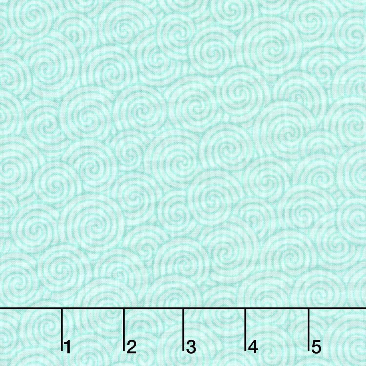Quilting in Bloom - Scroll Blender Light Turquoise Yardage
