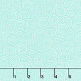 Quilting in Bloom - Scroll Blender Light Turquoise Yardage