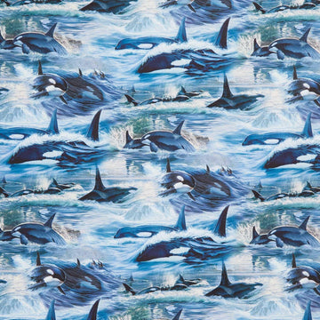 Naturescapes - Voyage Orcas Blue Multi Yardage