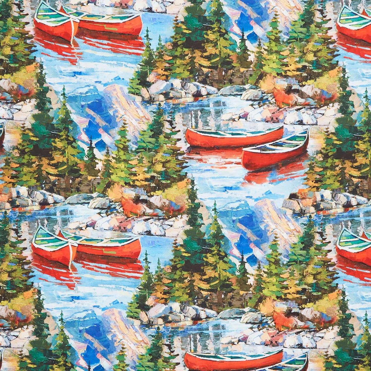 Canoe Lake - Scenic Blue Multi Yardage