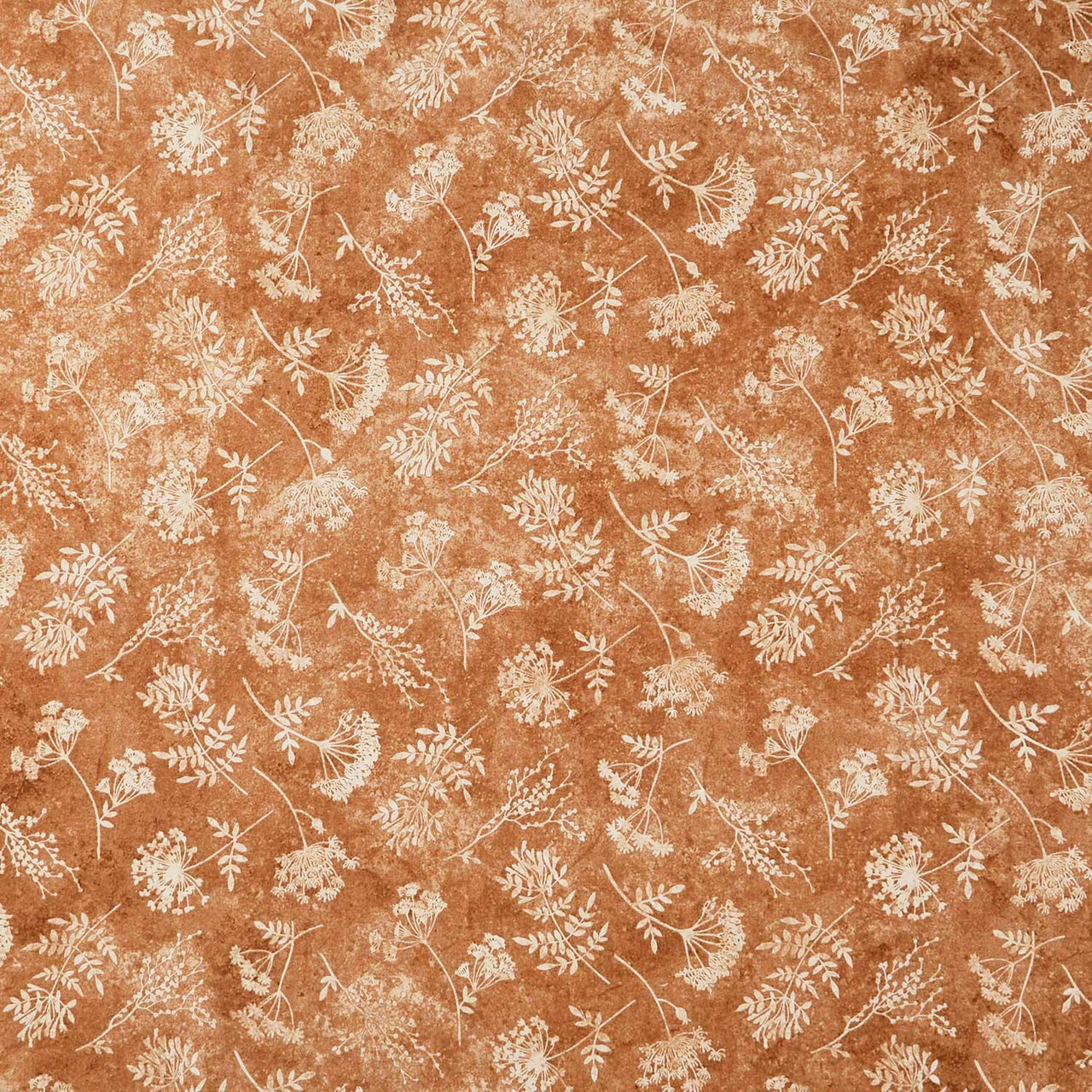 Stonehenge - Organics Floral Toss Sm Rust Yardage